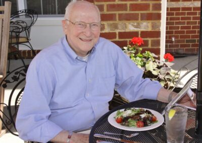 a man sitting at a table